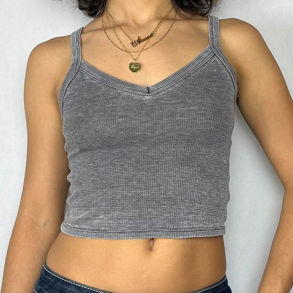 American-eagle Women's Grey tank